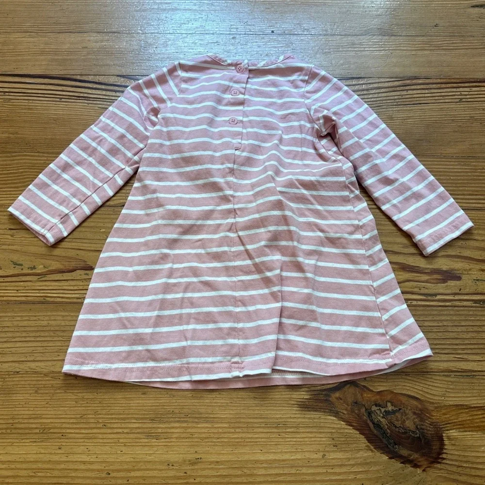 Good Lad Football Bow Dress Toddler Girls Pink Excellent‎ Striped SIZE 3T